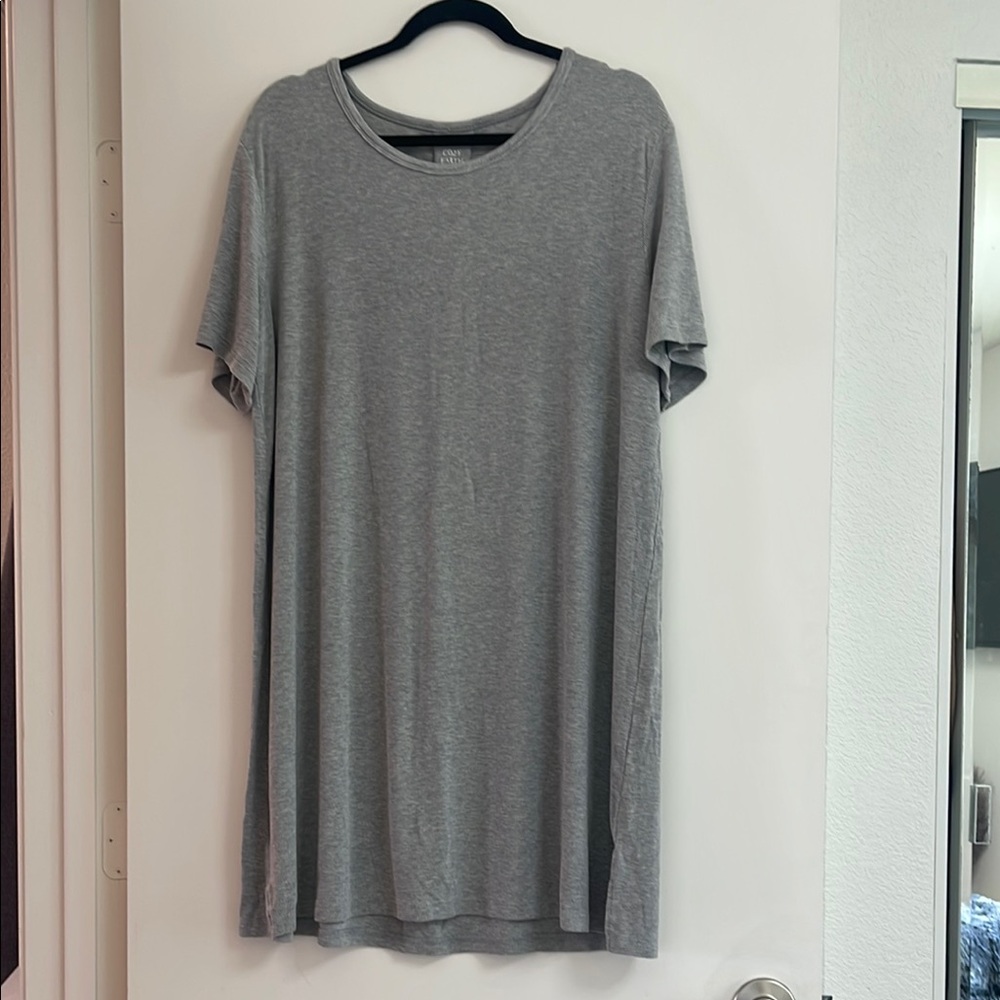 Cozy Earth Bamboo Rib-Knit Boyfriend Sleep Dress